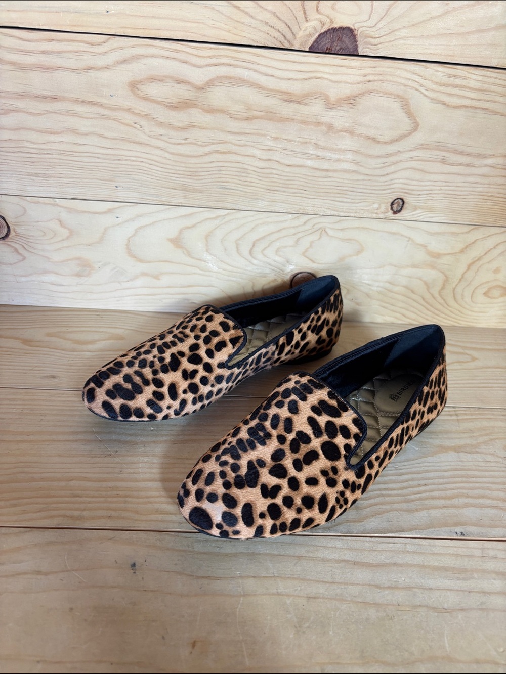 Birdies starling leopard print loafers size 8.5